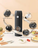 CIRCLE JOY Electric Rechargeable Salt and Pepper Grinder Set
