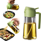 TrendPlain 2 in 1 Glass Oil Sprayer and Dispenser 470ml