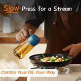 TrendPlain 2 in 1 Glass Oil Sprayer and Dispenser 470ml