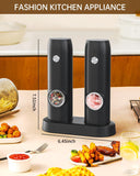 CIRCLE JOY Electric Rechargeable Salt and Pepper Grinder Set
