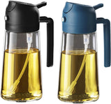 TrendPlain 2 in 1 Glass Oil Sprayer and Dispenser 470ml