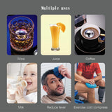 SAICOOS Reusable ice Cubes, Whisky Stone, Stainless Steel Cubes for Wine
