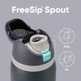Owala FreeSip Insulated Stainless Steel Water Bottle with Straw for Sports and Travel 700ml