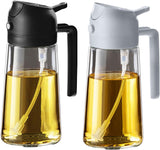 TrendPlain 2 in 1 Glass Oil Sprayer and Dispenser 470ml