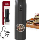 CIRCLE JOY Electric Rechargeable Salt and Pepper Grinder Set