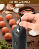CIRCLE JOY Electric Rechargeable Salt and Pepper Grinder Set