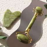Genuine Jade Roller & Gua Sha Set for Face
