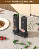 CIRCLE JOY Electric Rechargeable Salt and Pepper Grinder Set