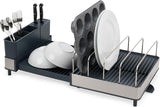 Joseph Joseph Steel Expandable Dish Drainer Rack With Removable Cutlery Holder