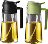 TrendPlain 2 in 1 Glass Oil Sprayer and Dispenser 470ml