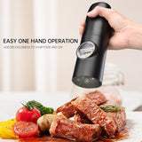 CIRCLE JOY Electric Rechargeable Salt and Pepper Grinder Set