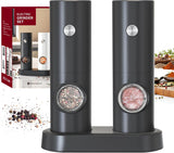 CIRCLE JOY Electric Rechargeable Salt and Pepper Grinder Set