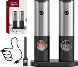 CIRCLE JOY Electric Rechargeable Salt and Pepper Grinder Set