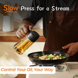 TrendPlain 2 in 1 Glass Oil Sprayer and Dispenser 470ml
