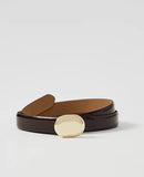 Ann Taylor Patent Leather Oval Buckle Belt