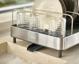 Joseph Joseph Steel Expandable Dish Drainer Rack With Removable Cutlery Holder