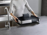 Joseph Joseph Steel Expandable Dish Drainer Rack With Removable Cutlery Holder