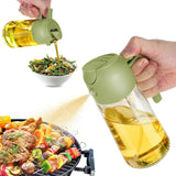 TrendPlain 2 in 1 Glass Oil Sprayer and Dispenser 470ml