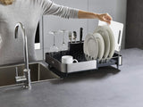 Joseph Joseph Steel Expandable Dish Drainer Rack With Removable Cutlery Holder