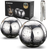 SAICOOS Reusable ice Cubes, Whisky Stone, Stainless Steel Cubes for Wine