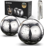 SAICOOS Reusable ice Cubes, Whisky Stone, Stainless Steel Cubes for Wine