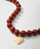 Ann Taylor Stone Heart Pendant Necklace