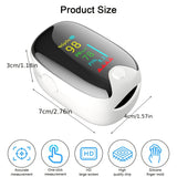 Finger Pulse Oximeter for Home Use, Blood Oxygen Saturation Monitor, Portable Fingertip Blood Oxygen Saturation Monitor, Large OLED Display, Support SpO2, Pulse And Bar Chart Clear View Results, requires 2 AAA batteries (not included)